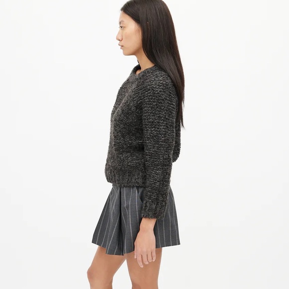 Isabel Marant Sweaters - Isabel Marant Wool Alpaca Dark Grey Cropped Sweater size 40 Large